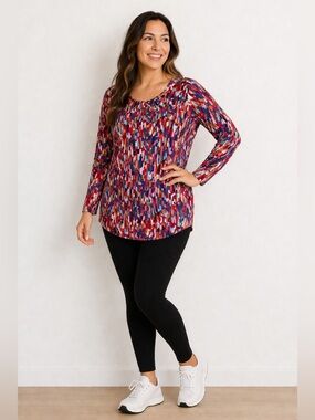 LuLaRoe Colorful Geometric Women's Lynnae Top